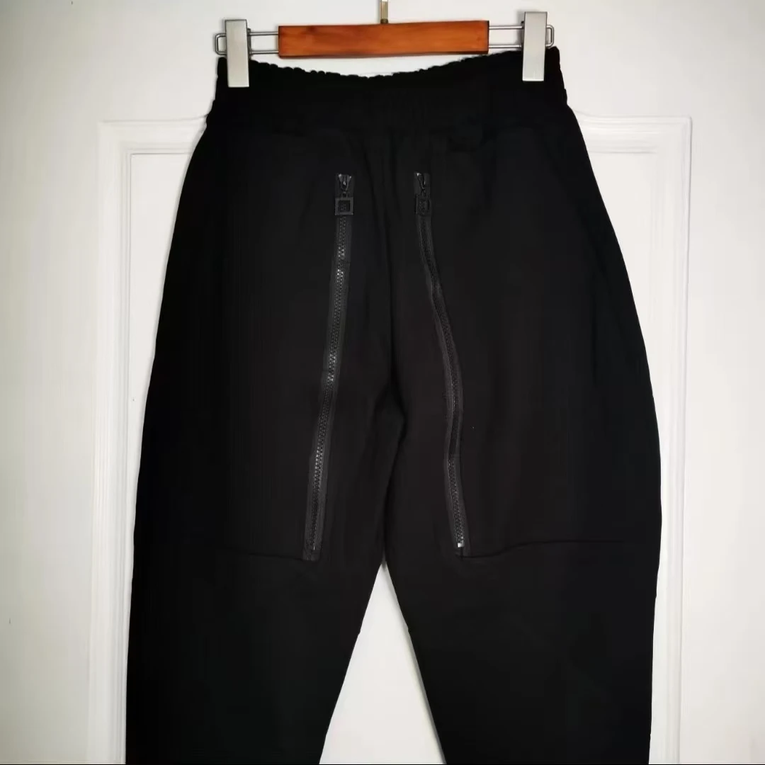 拉链款空气棉八分哈伦裤（8820）