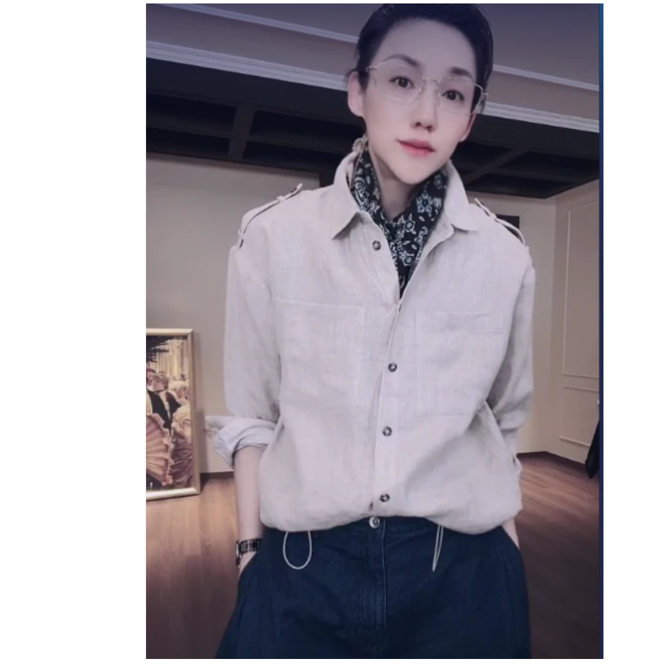 法国进口 花纱亚麻面料 外套 WT1085