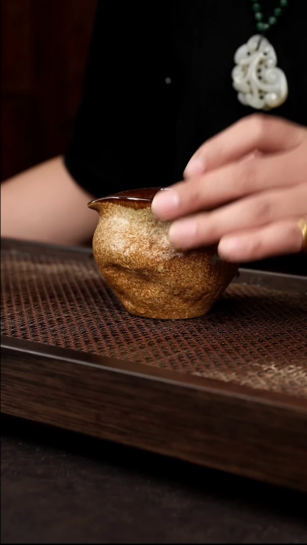 茶壶紫砂均釉手抓公道杯