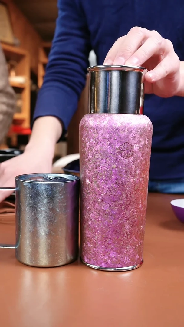 1 辉哥粉丝福利 茶忆背带款钛杯 粉色