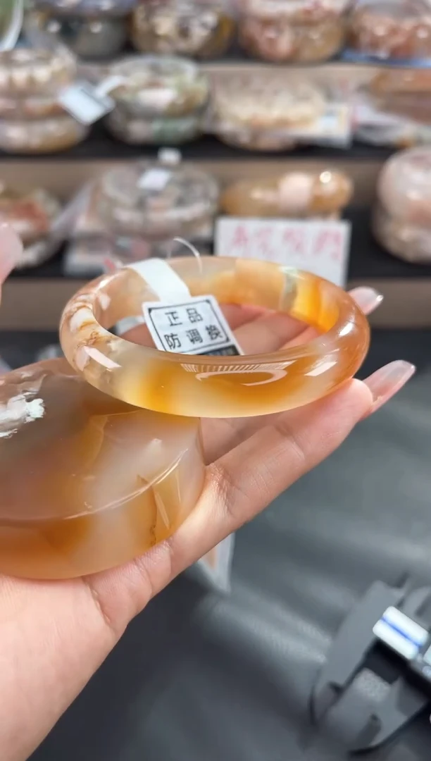 未镶嵌手镯石英质玉56（赠品镯心 不保证完美）