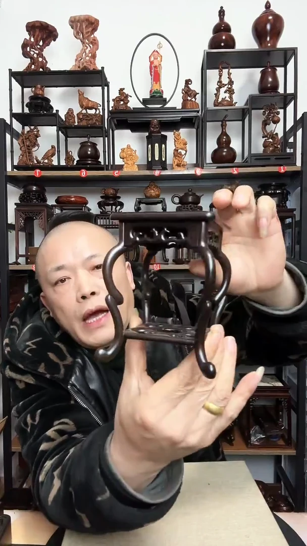 紫砂底座木9正方13高