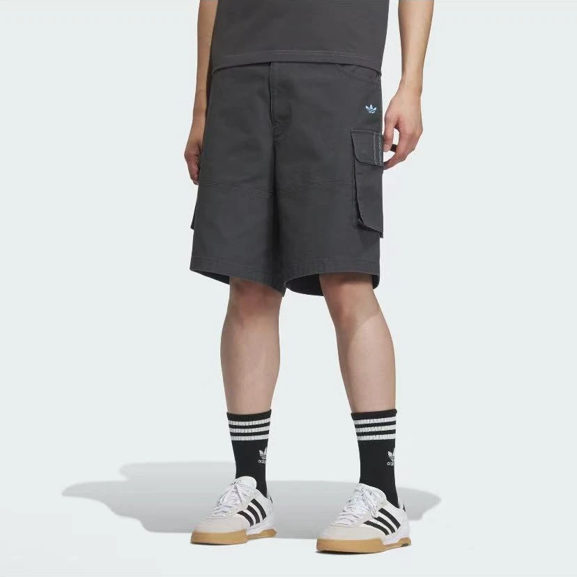 【原力场AC】阿迪达斯三叶草五分裤工装口袋纯棉运动休闲短裤KC1435