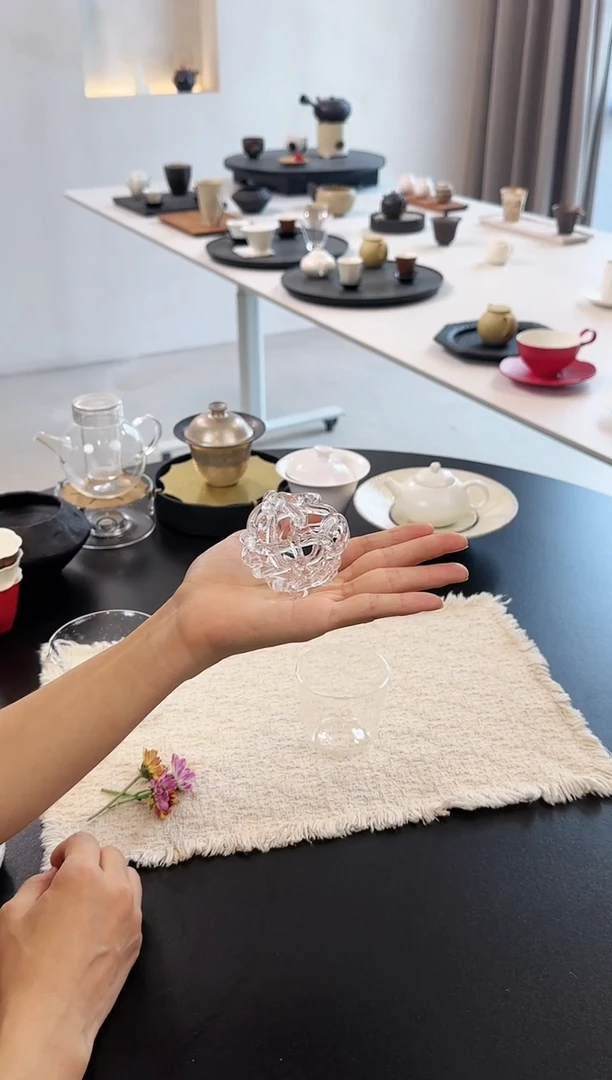 玻璃球形花器花插