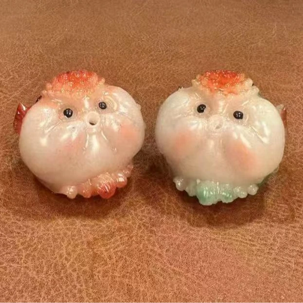 【闪购商品】金鱼遇热变色茶宠两个装