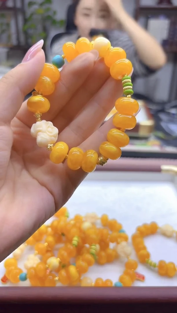 手链蜜蜡未镶嵌DIY款S659