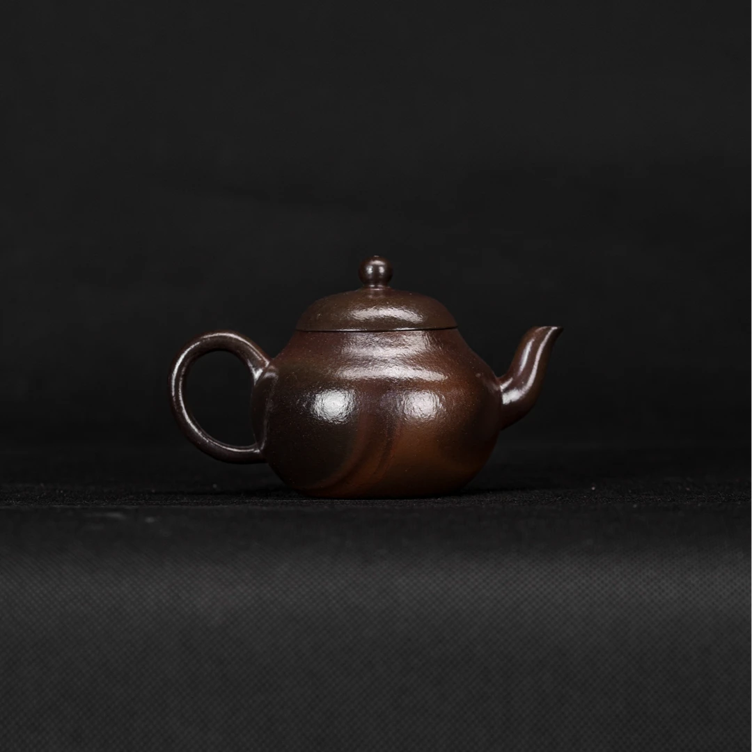 【正薪窑】柴烧梨形壶 24012203宜兴紫砂壶纯手工正品高档泡茶壶
