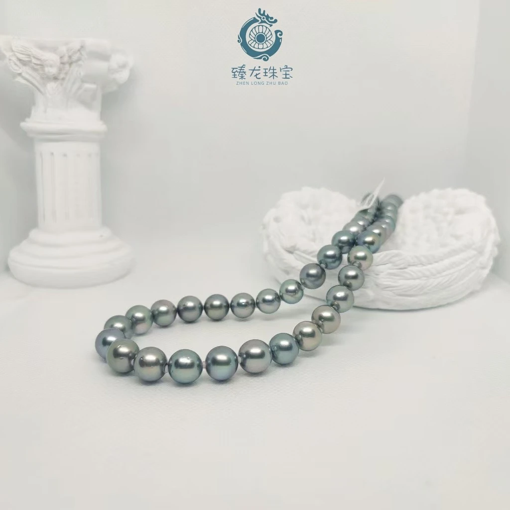 【龙总专属】吉尔德大溪地黑珍珠铂金灰珍珠全珠链【多样性发货】