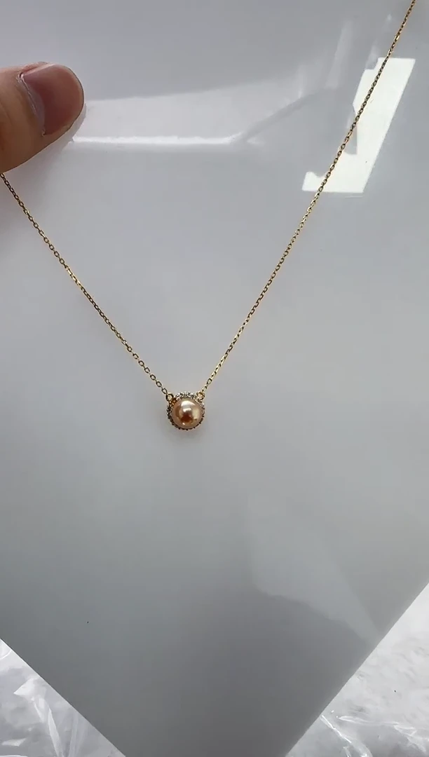 【闪购商品】海水珍珠DA银S925镶嵌c1346 羽皇金7