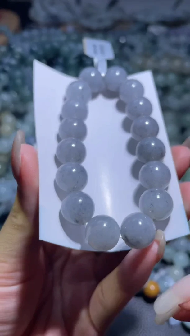 【闪购商品】定制翡翠未镶嵌天然缅甸A货翡翠手串13