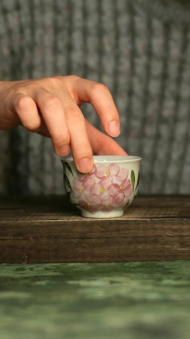 陶瓷青诗集手工手绘瓷器