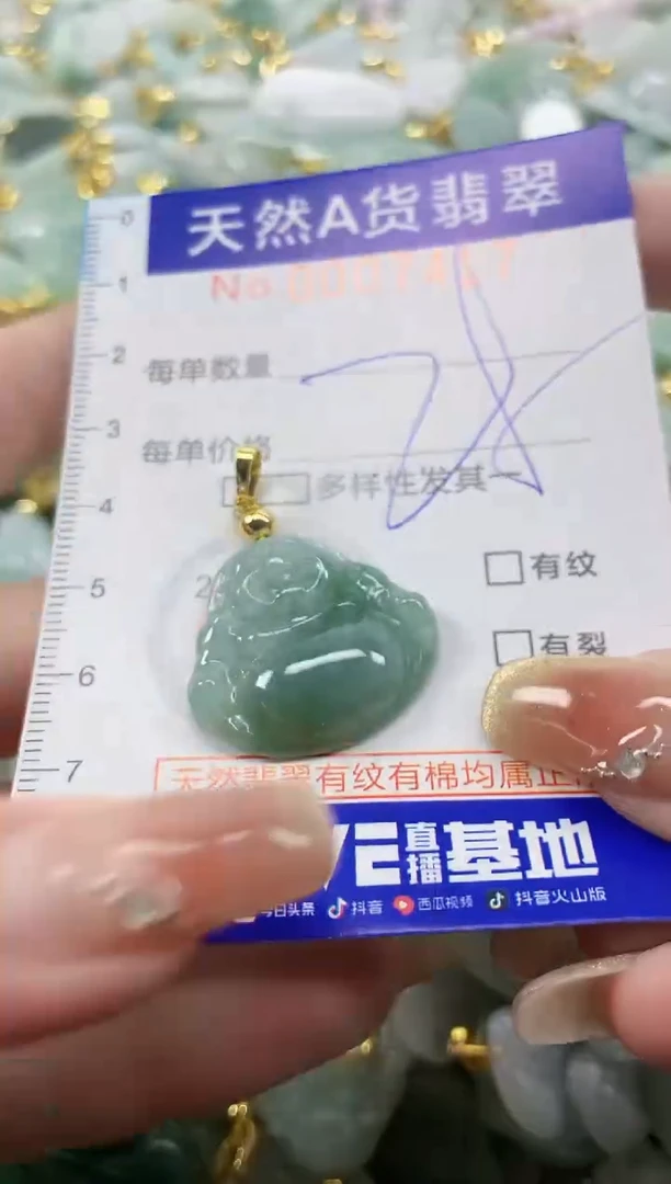 颈饰未镶嵌翡翠天然A货翡翠