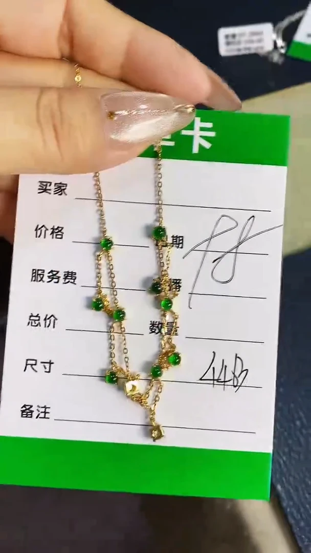 翡翠戒指银S925镶嵌4463