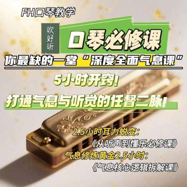口琴必修：缺深度全面气息课？补！