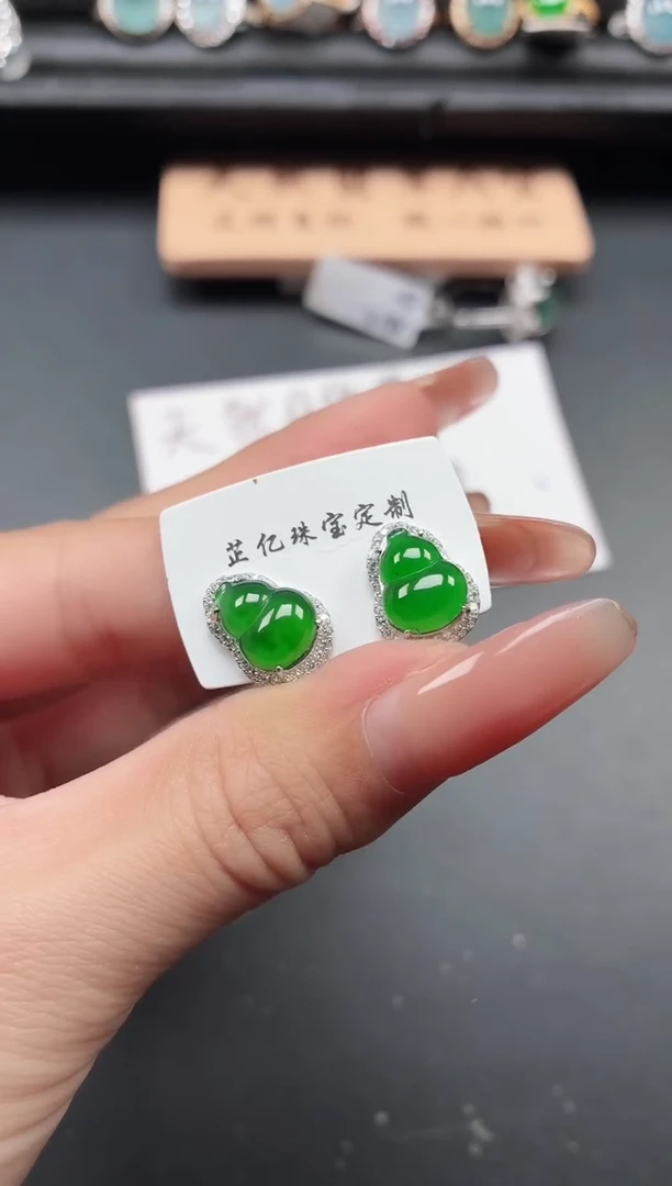 银S925镶嵌戒指翡翠111