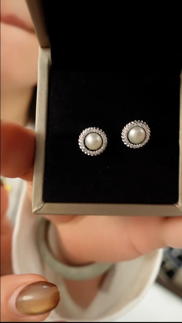 未镶嵌耳饰淡水珍珠16261