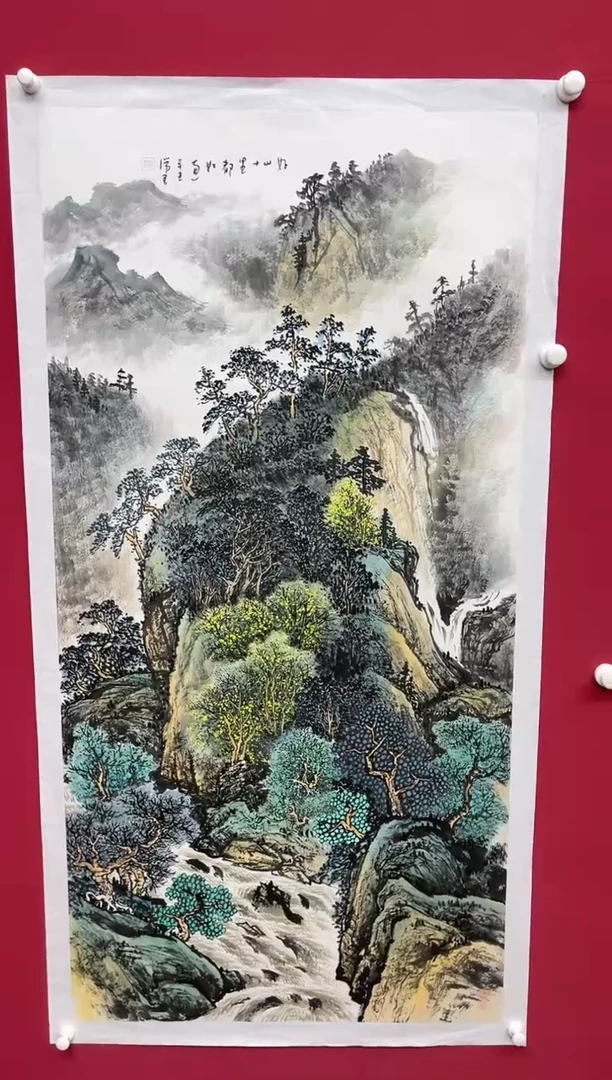 【闪购商品】国画吴-荣宝原作山水/无框/W带荣宝书