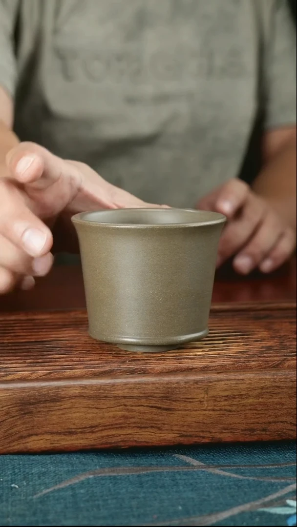 茶杯紫砂天青小底