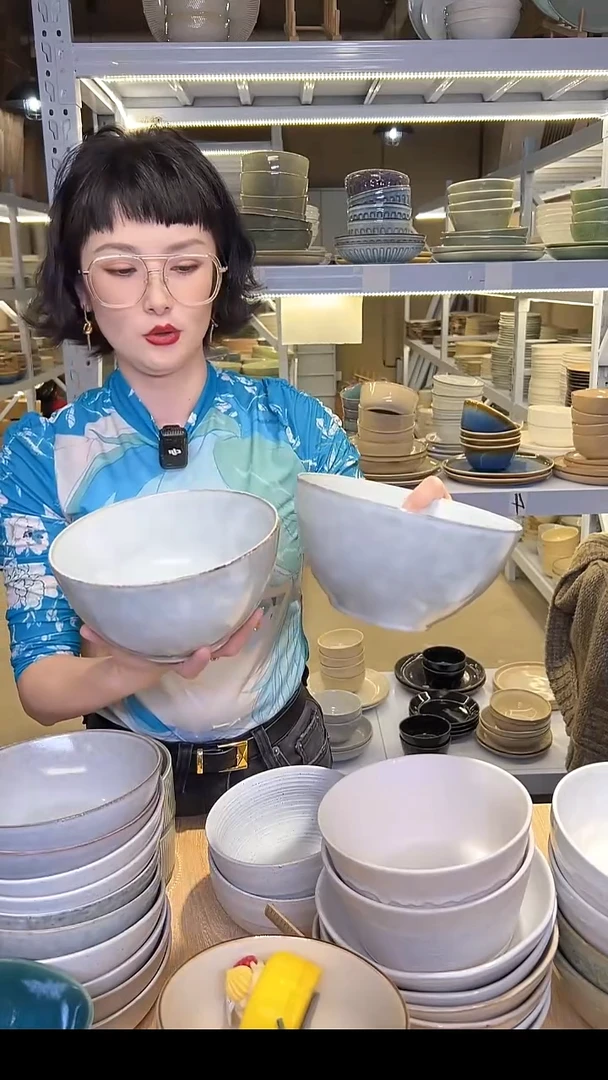 瓷403外贸尾货高温釉下彩陶瓷餐具默认微瑕