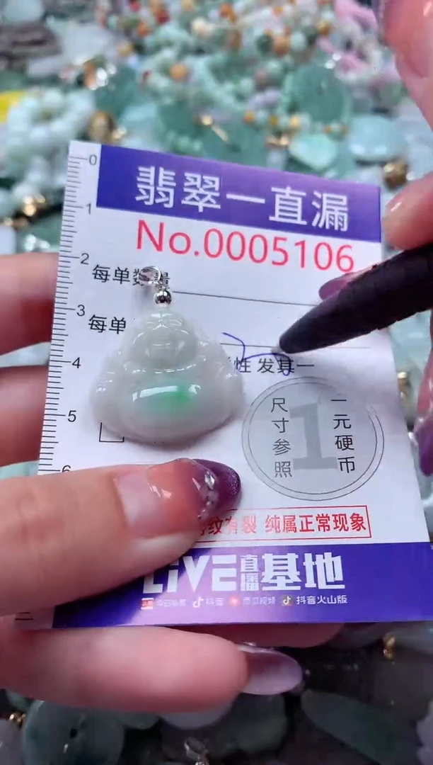 翡翠未镶嵌吊坠(不含链)5106