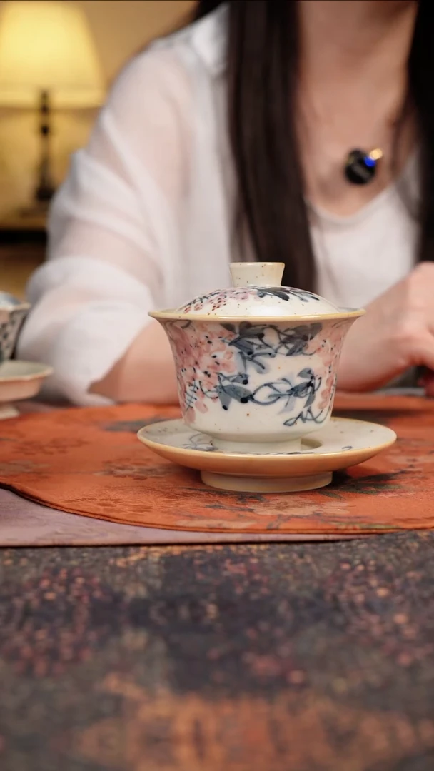 杯景德镇陶瓷杯碗柴烧多人
