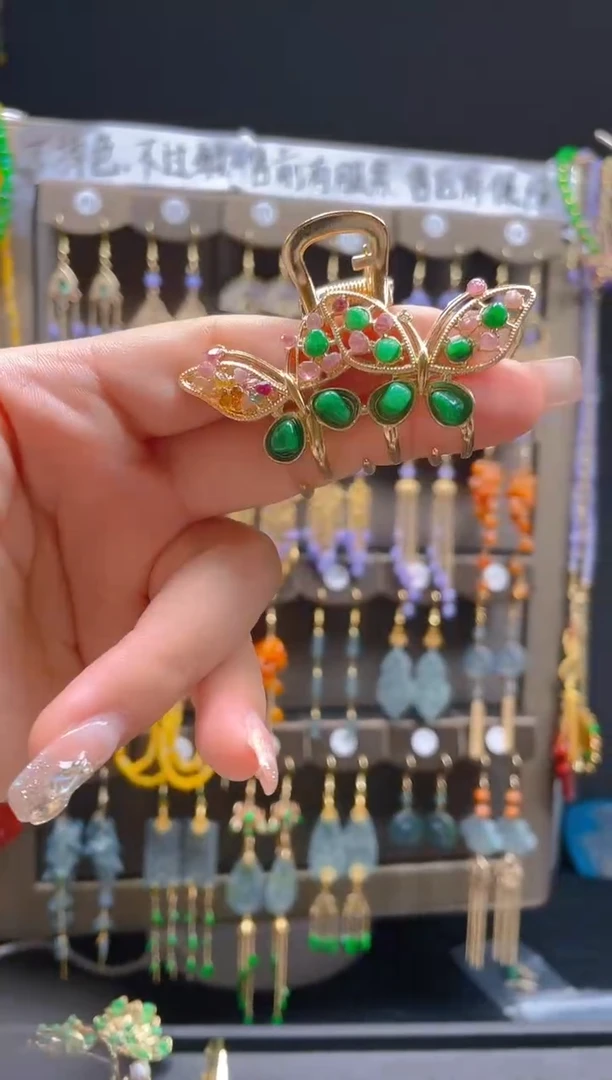 【闪购商品】翡翠耳饰合金091翡翠饰品