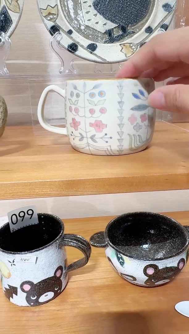 陶日本手作陶瓷器物啦啦啦啦啦冈本有希子马克杯