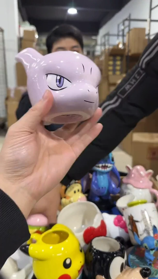 瓷片陶瓷超梦水杯