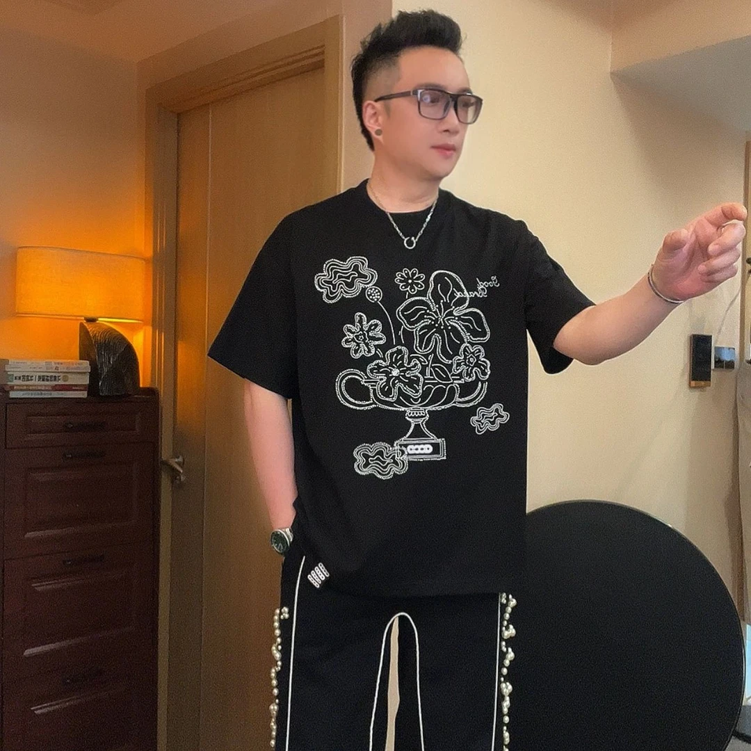 重磅小领口纯棉【花魁】短袖T恤男女同款