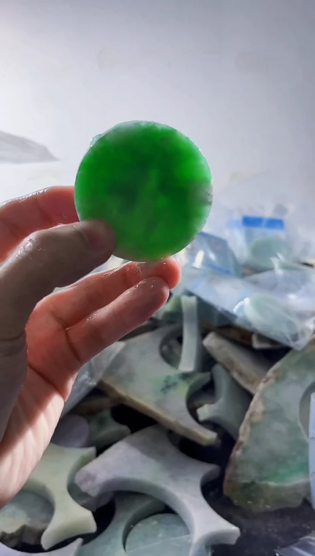 裸石翡翠缅甸翡翠A货文6441