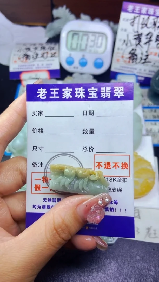 翡翠未镶嵌颈饰貔貅