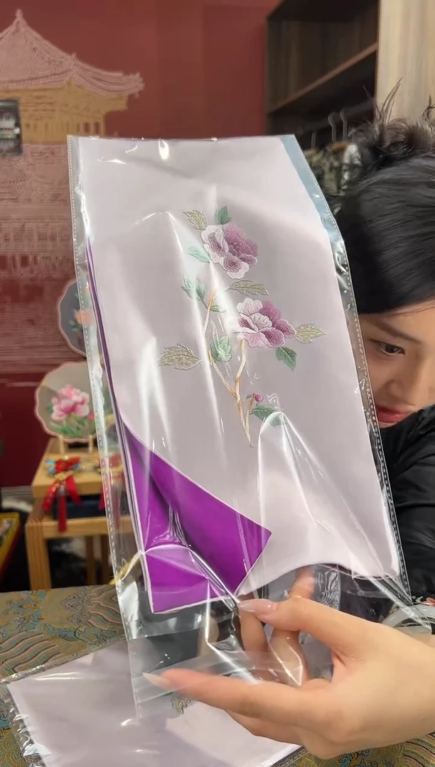 【闪购商品】刺绣苏绣100桑蚕丝丝巾