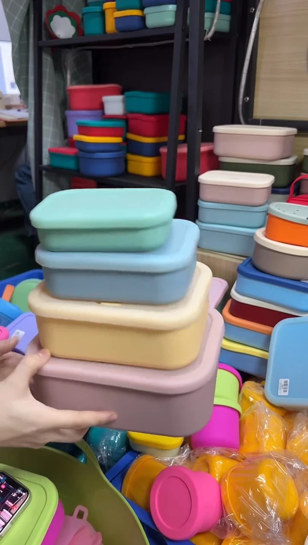 硅胶RF-四件套-混(透)色-排气长方形盒