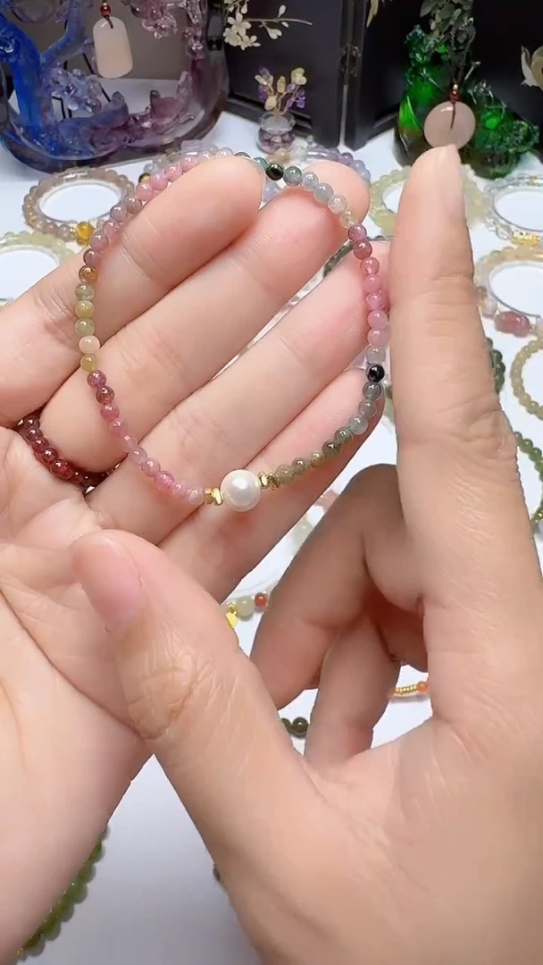 未镶嵌手链碧玺小彩