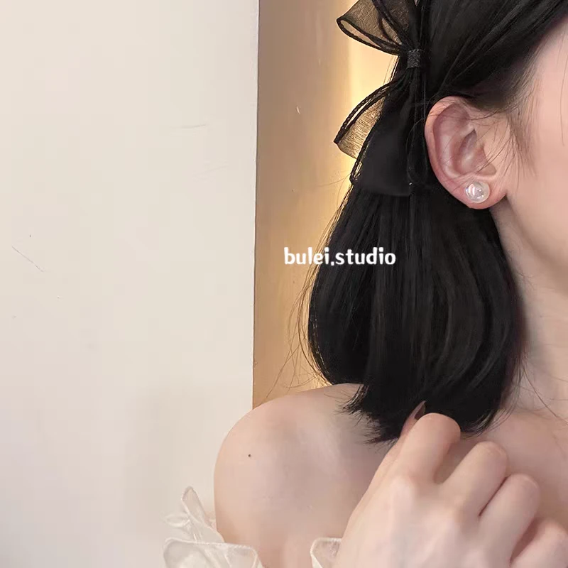 非金属仿珍珠耳饰 日韩简约幻彩耳钉