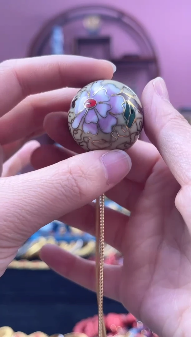 非遗 景泰蓝3.0大珠 米色
