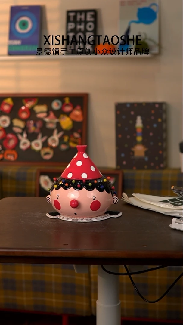 摆件404喜上陶社大头罐子