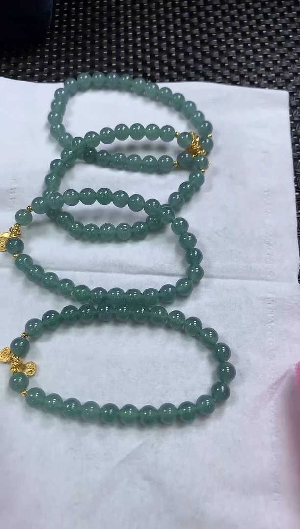 未镶嵌手串翡翠--23870-多样性发其一