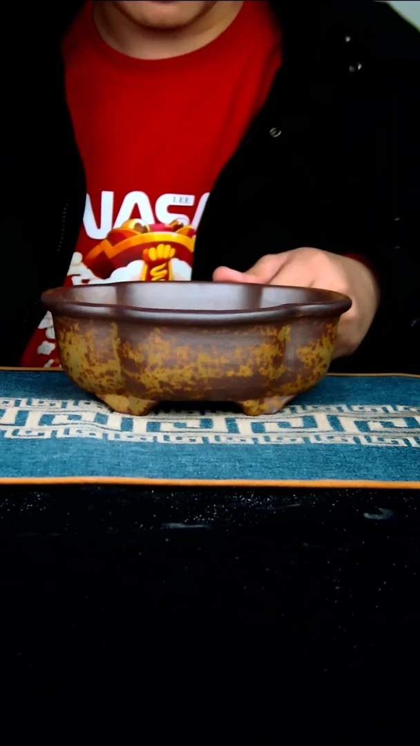 【闪购商品】紫砂花盆17.5*14*5.5内径紫砂花盆