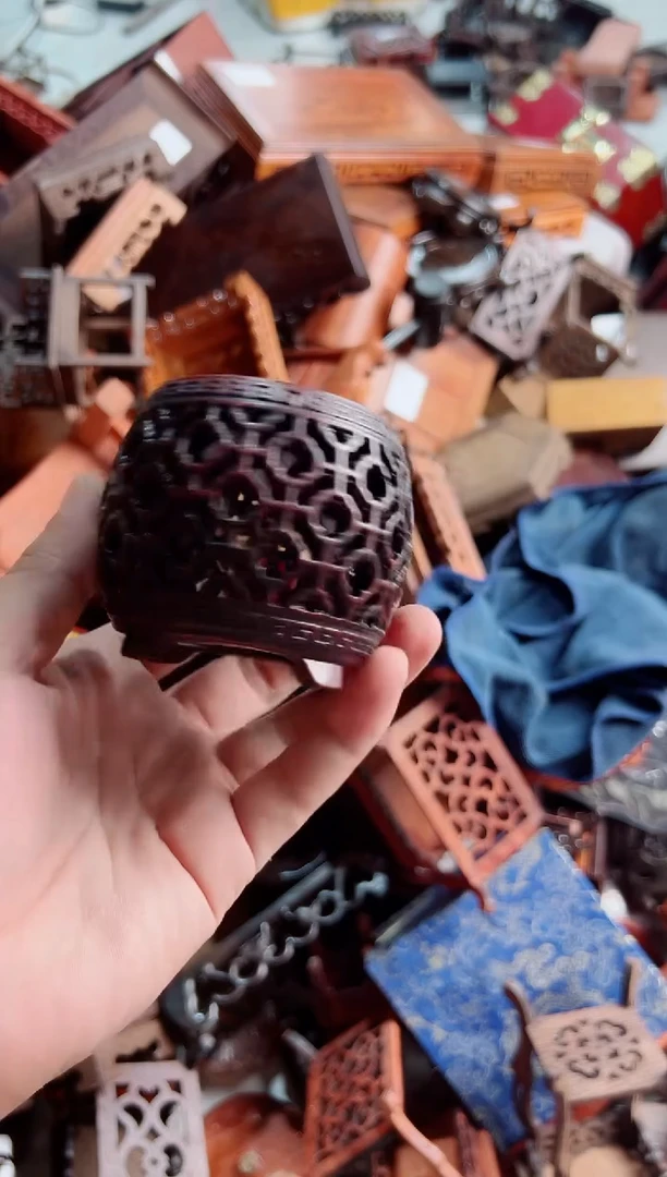 木145战鼓底座小底座花架摆件处理