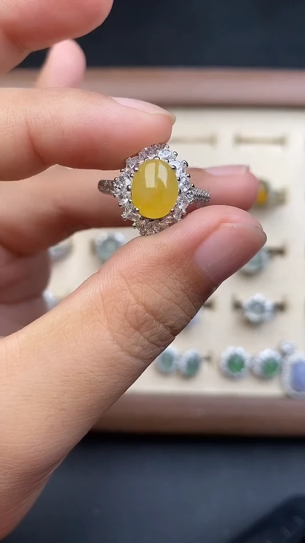 银S925镶嵌定制翡翠6585685