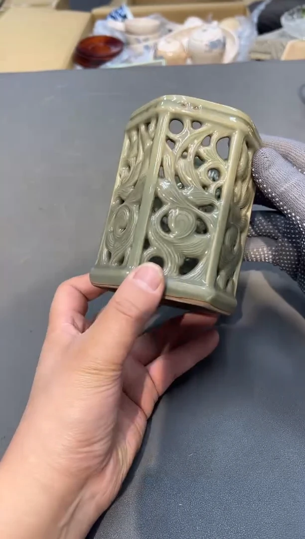 陶瓷～***纤工艺品小四孤品收藏