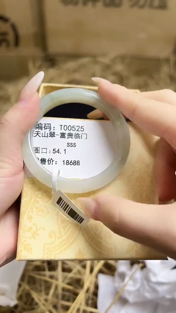 未镶嵌手镯石英质玉T00525