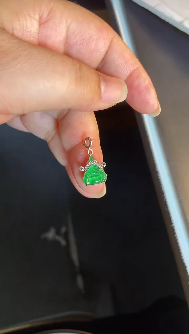 吊坠(不含链)银S925镶嵌翡翠1