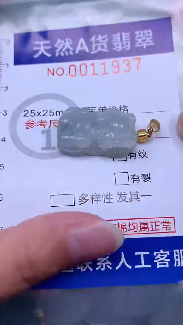 翡翠未镶嵌吊坠(不含链)1