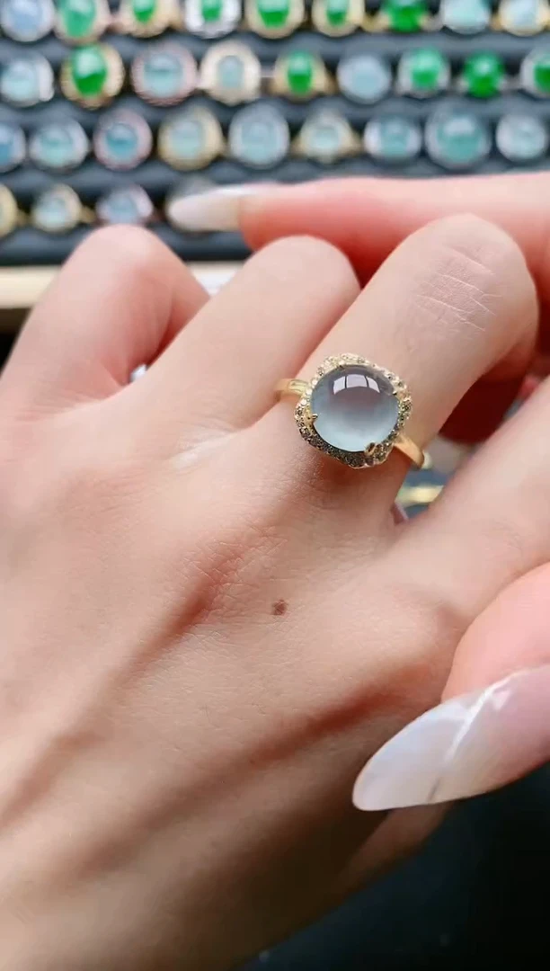 【闪购商品】翡翠戒指银S925镶嵌11111