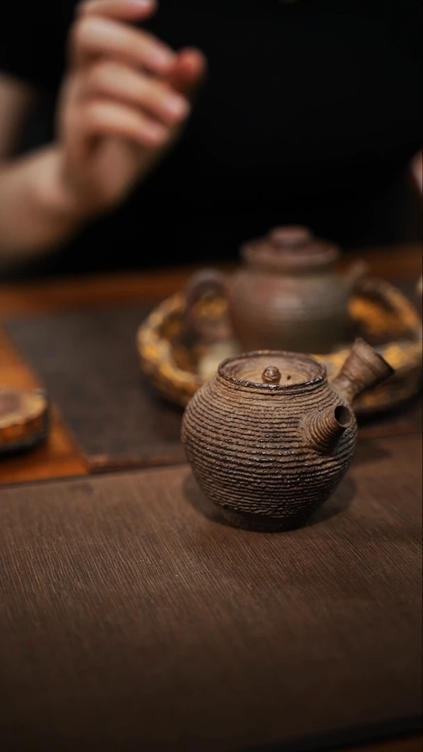 全手工制作  南蛮侧把壶