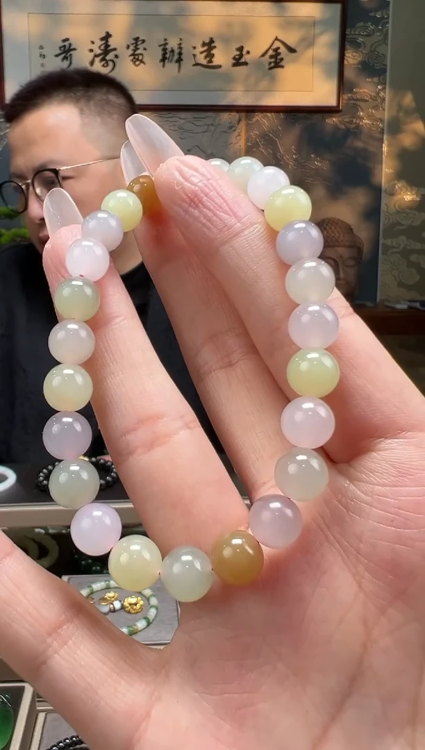 【闪购商品】和田玉手串未镶嵌8mm多宝圆珠
