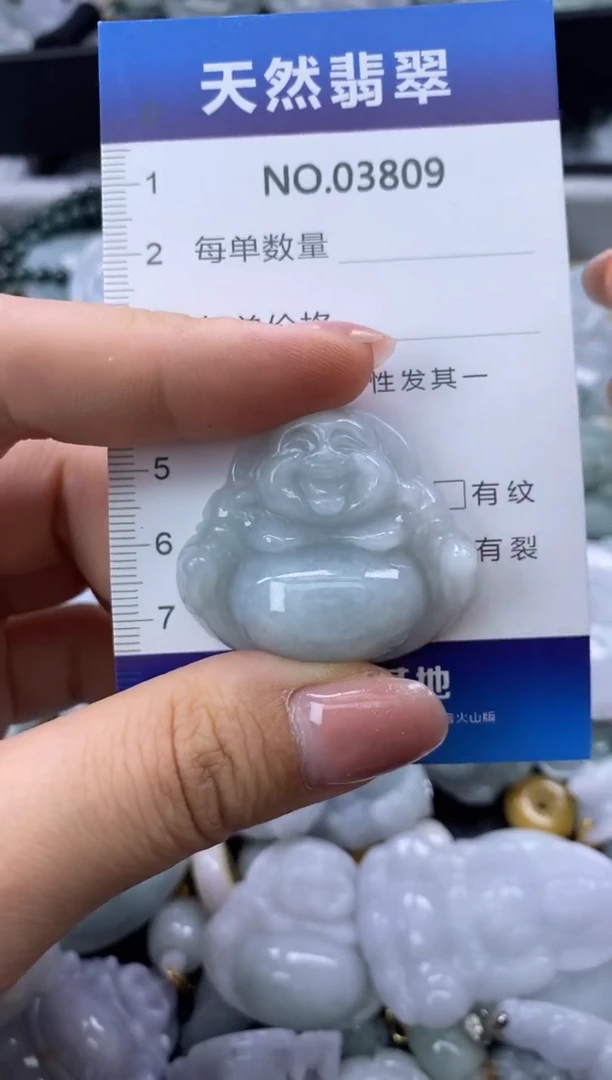 翡翠未镶嵌颈饰缅甸A货翡翠03809