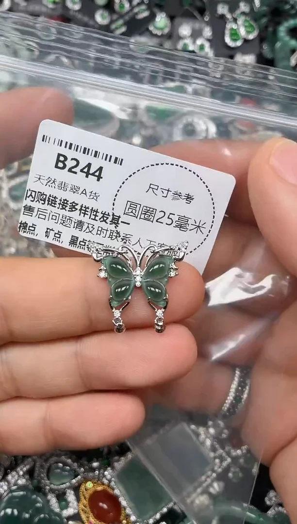 翡翠未镶嵌颈饰B244吊坠